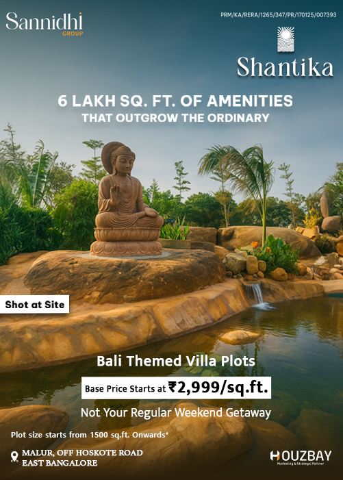 Bali themed villa plots at Shantika